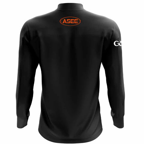 Armagh GAA Official Vital FZ Track Top Youth Black / Charcoal / Orange