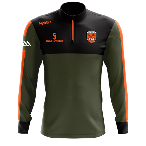 Armagh GAA Edge 1/4 Zip Adult Olive/Black