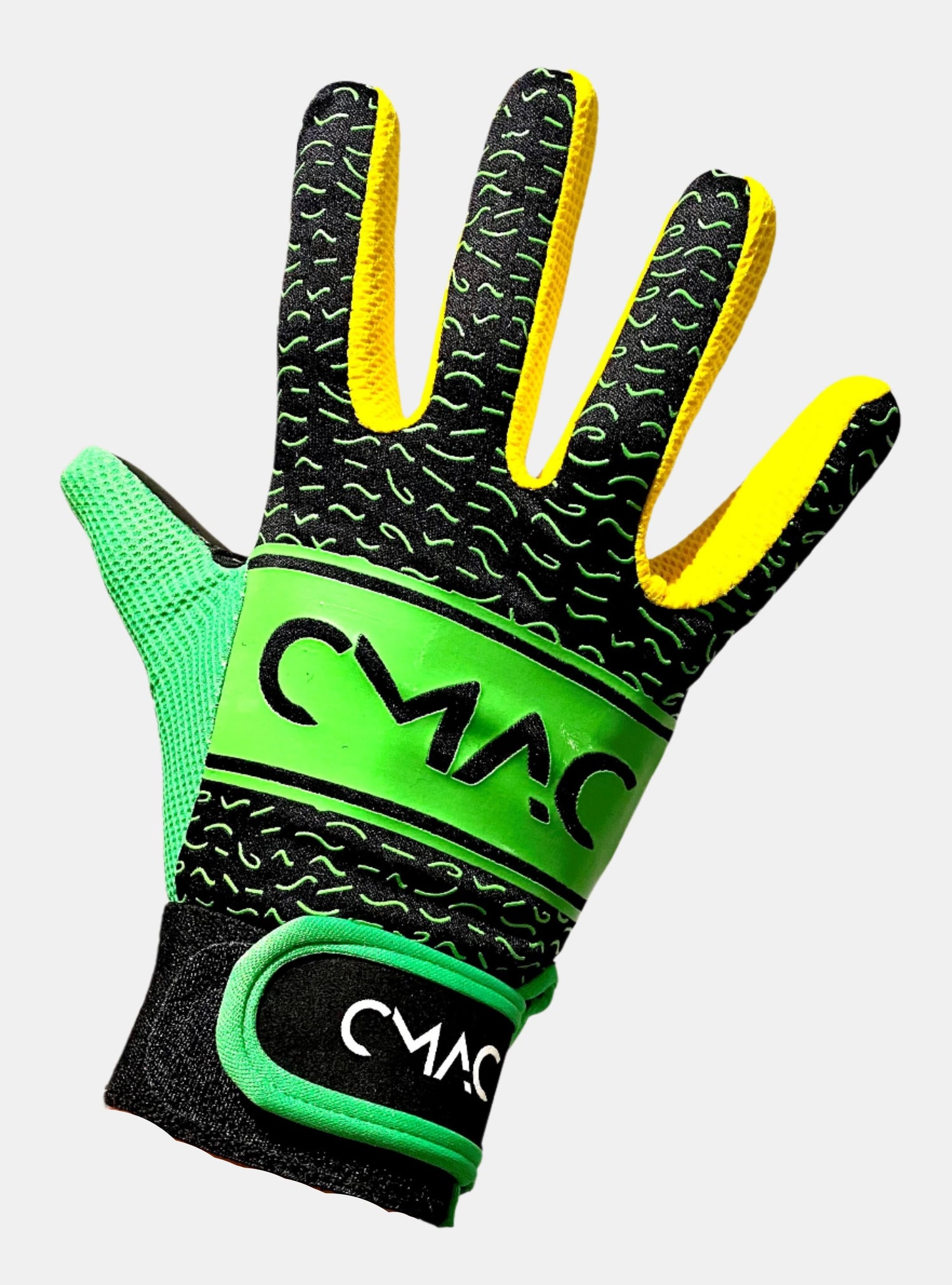 CMAC Gaelic Gloves Black/Green/Amb