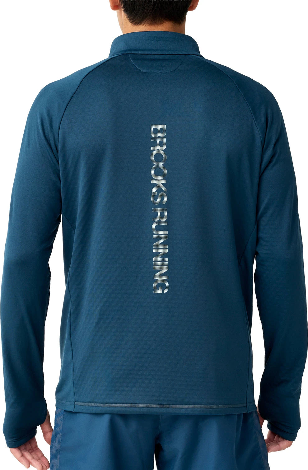 Brooks Thermal Reflective 1/2 Zip  - Indigo/Reflective