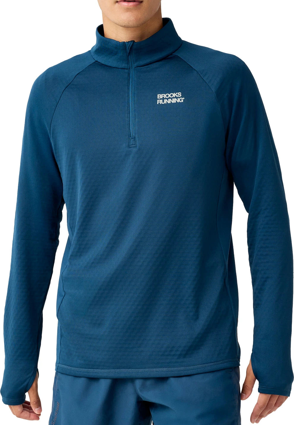 Brooks Thermal Reflective 1/2 Zip  - Indigo/Reflective