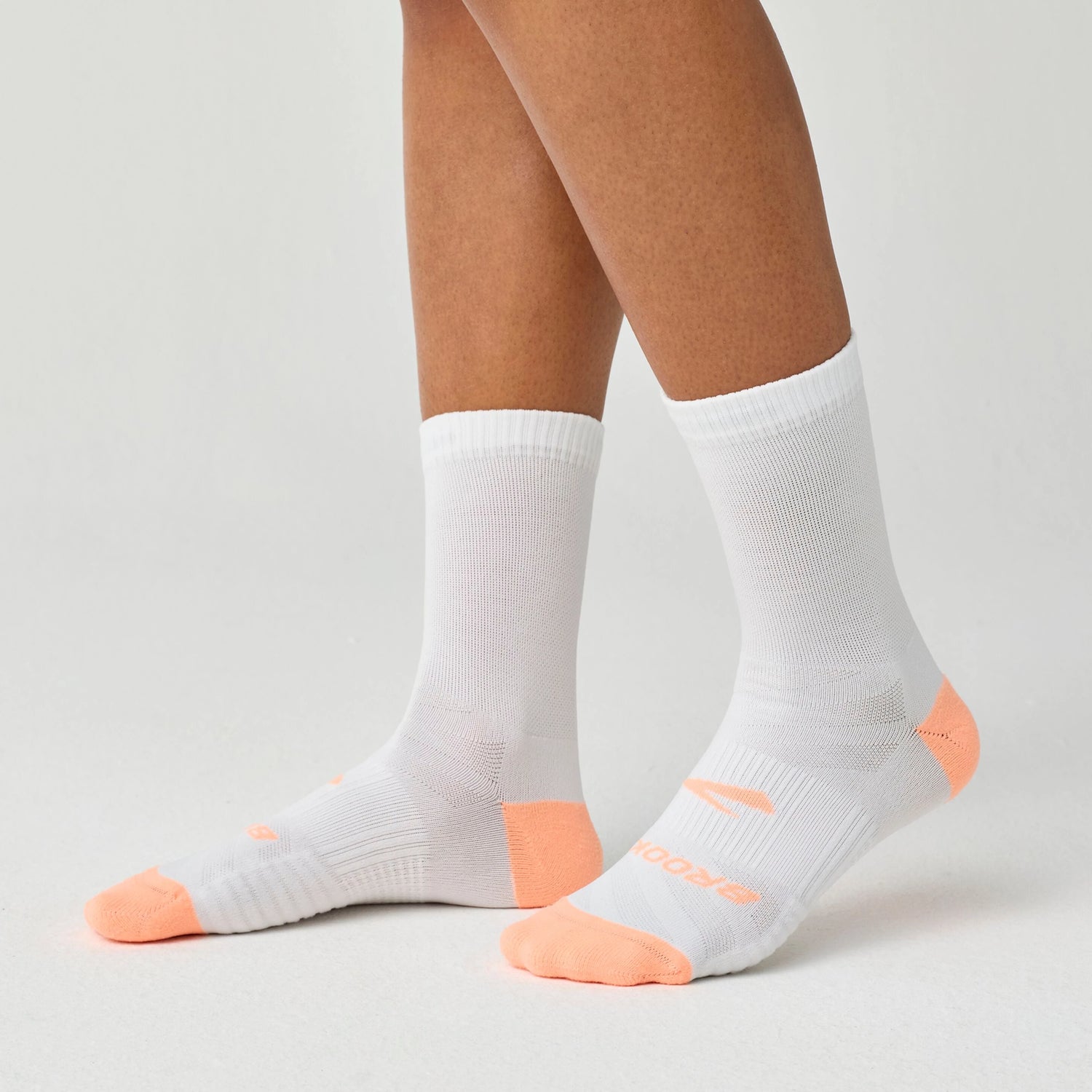 Brooks Ghost Lite Crew 2-Pack Cyber Peach & White/Peach