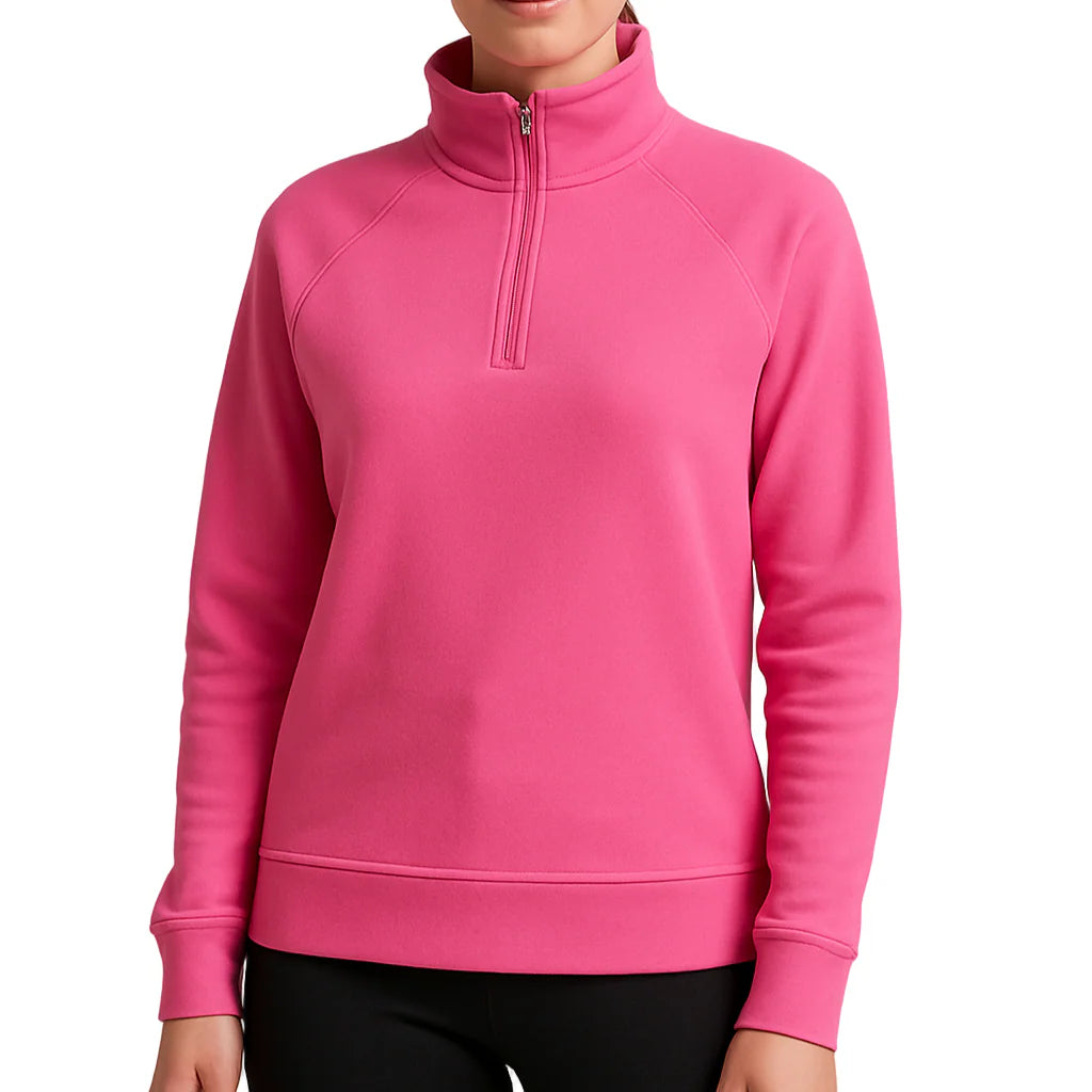 Gym + Coffee Clubhouse Quarter Zip W Sangria Sunset