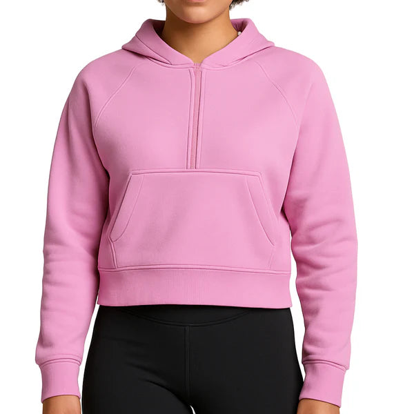 Gym + Coffee Sierra Half Zip W Cotton Candy