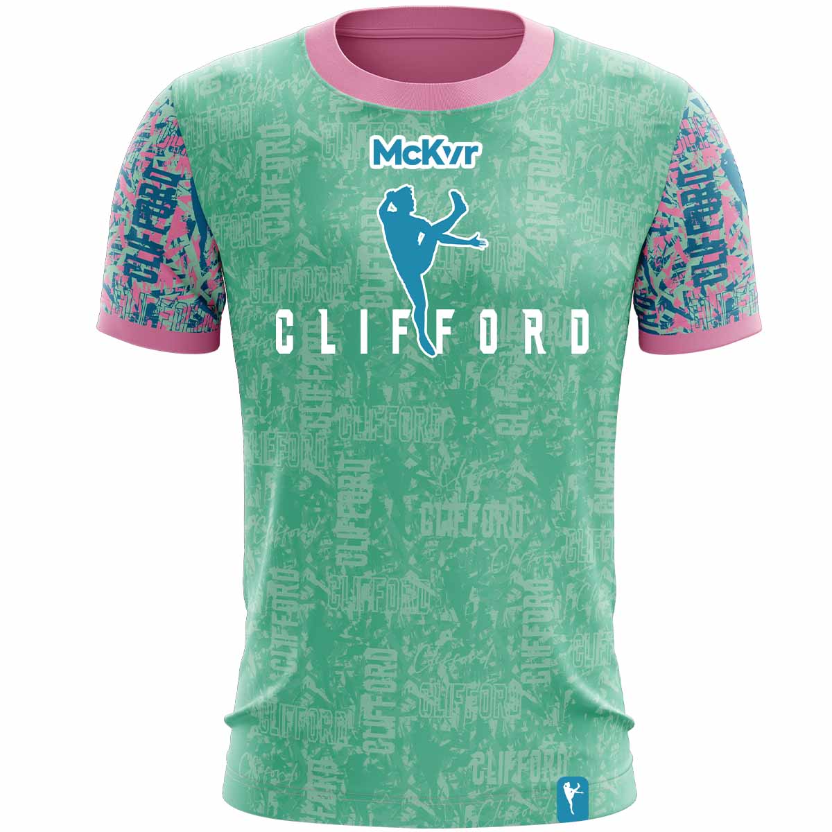 Clifford Range Jersey Girls Mint/Pink