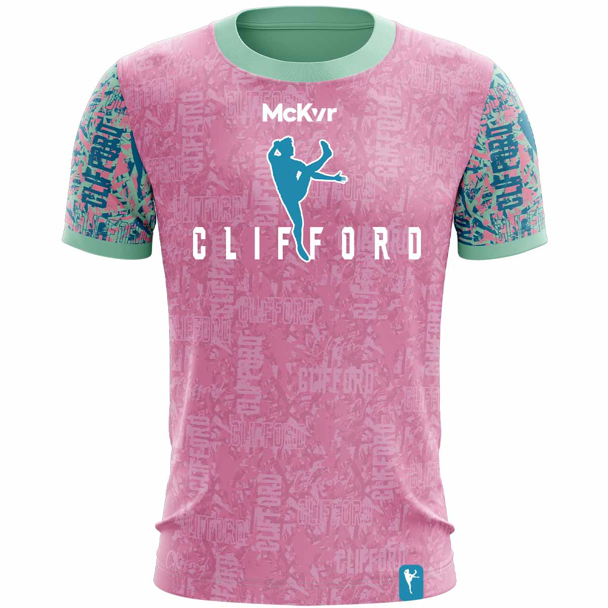 Clifford Range Jersey Girls Pink/Mint