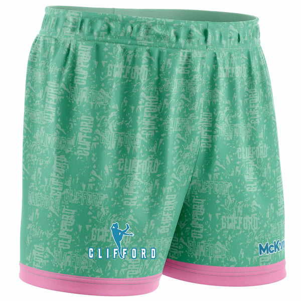 Clifford Range Shorts Girls Mint/Pink