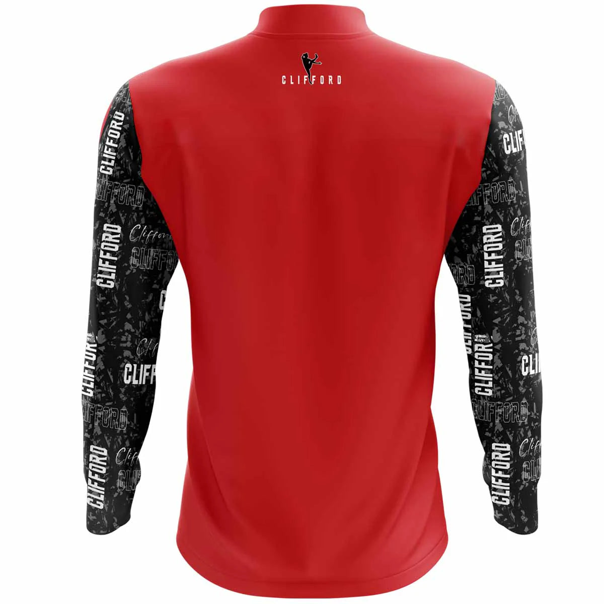 Clifford Range 1/4 Zip Top Adult Red/Black