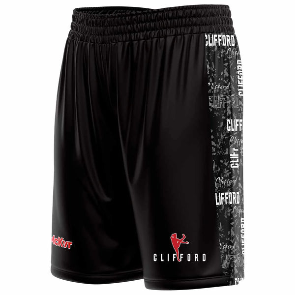 Clifford Range Reversible Basketball Shorts K Blk/Red