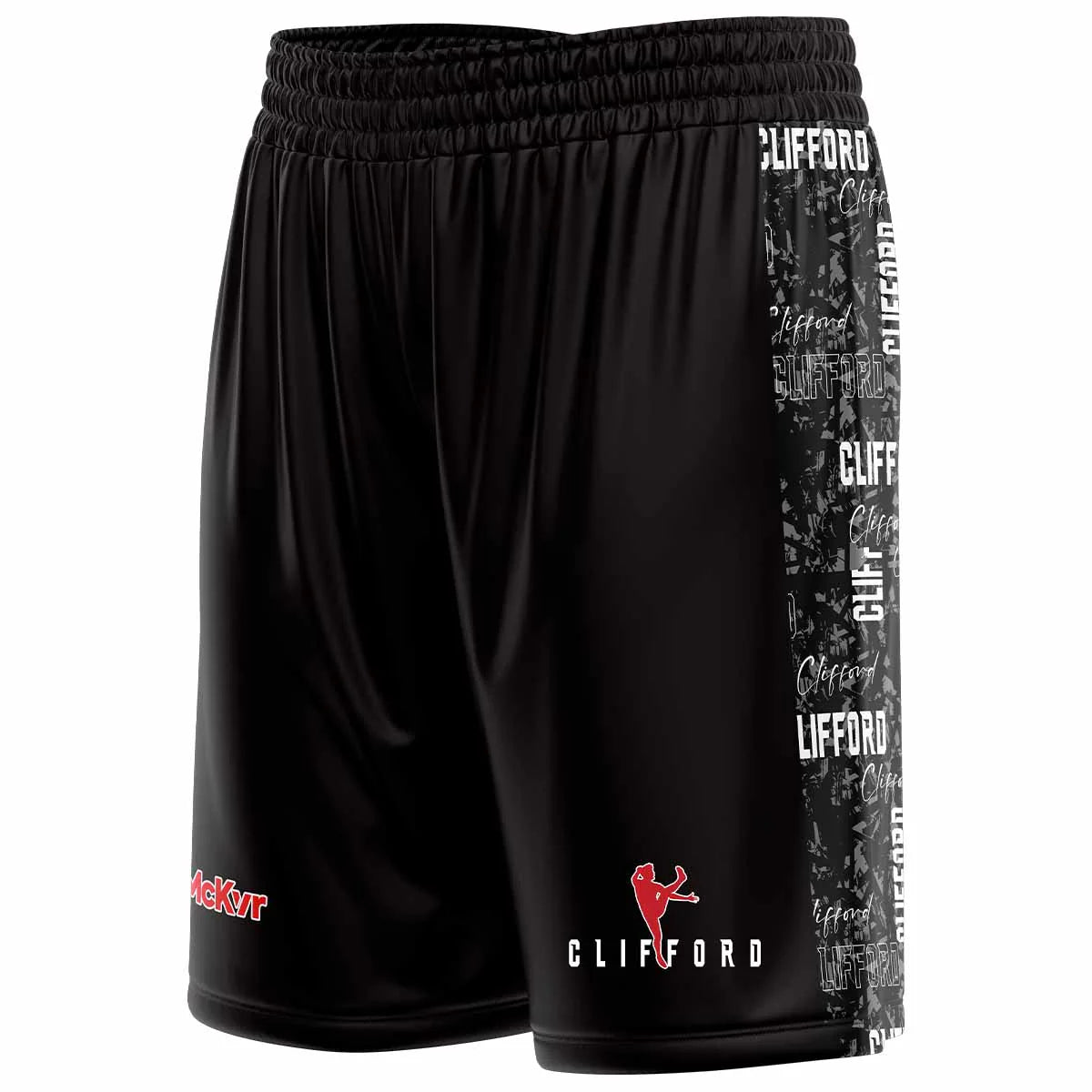 Clifford Range Reversible Basketball Shorts A Blk/Red