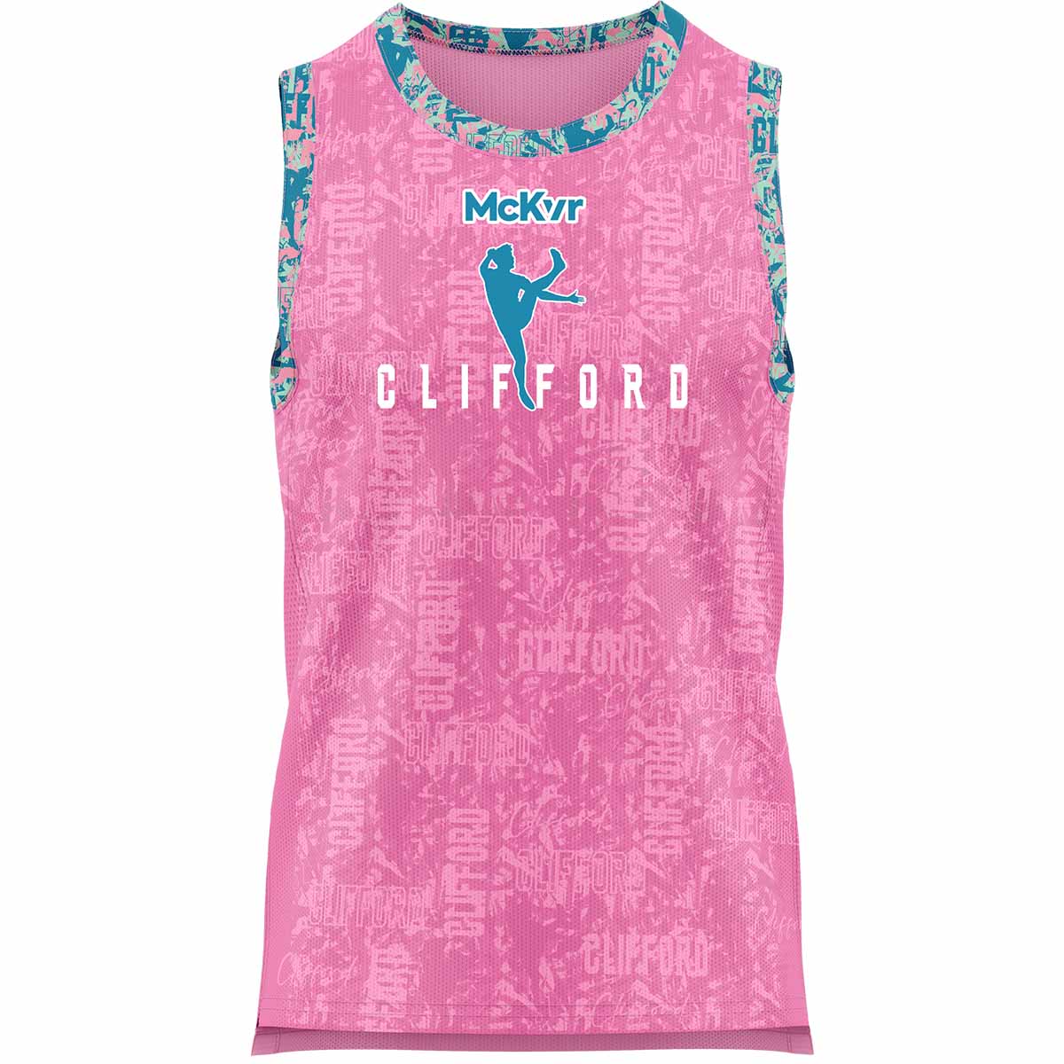 Clifford Range Reversible Basketball Vest K Pink/Mint