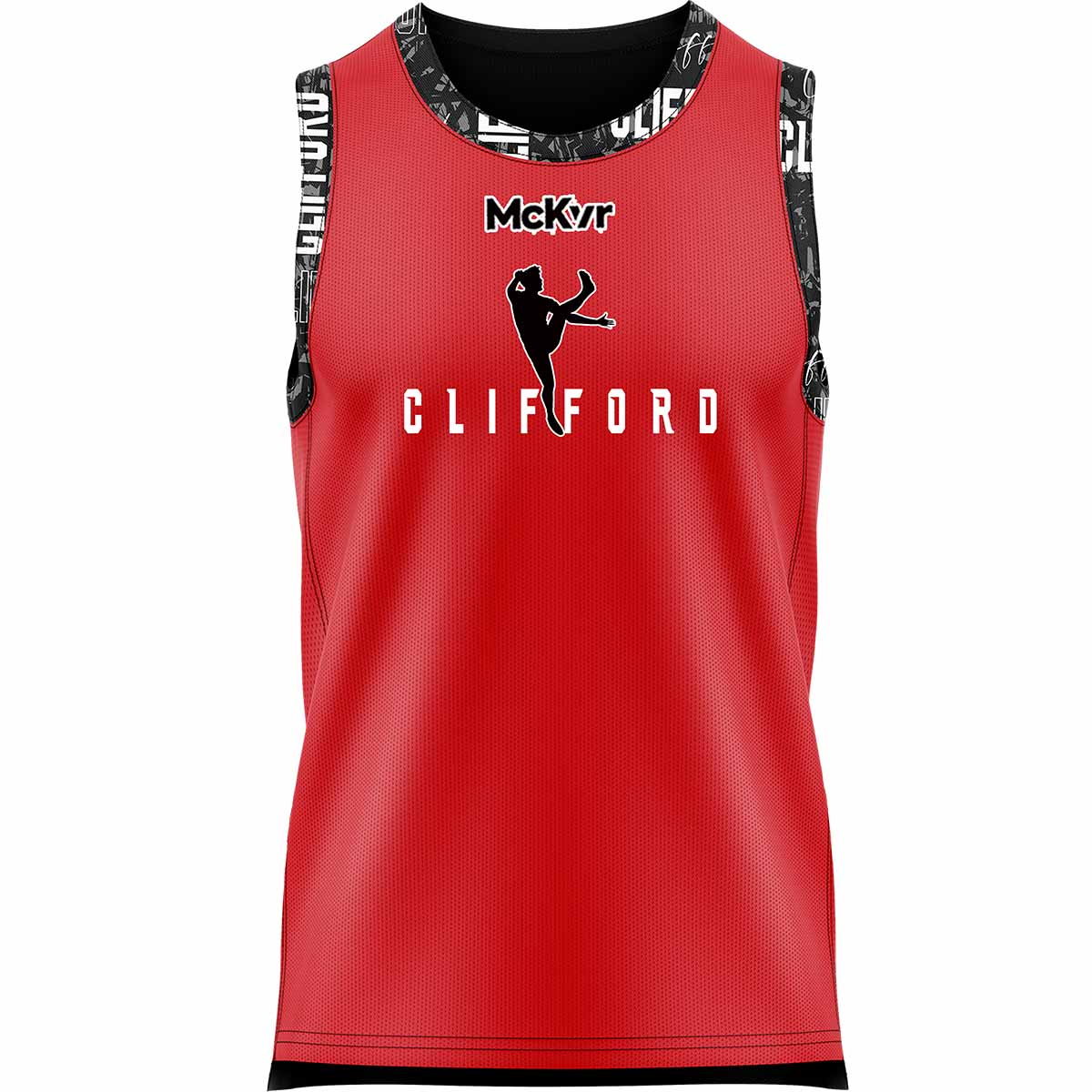 Clifford Range Reversible Basketball Vest K Blk/Red