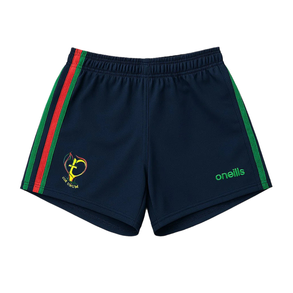 St. Catherine's P.E. Shorts Adult Nvy/Red/Grn