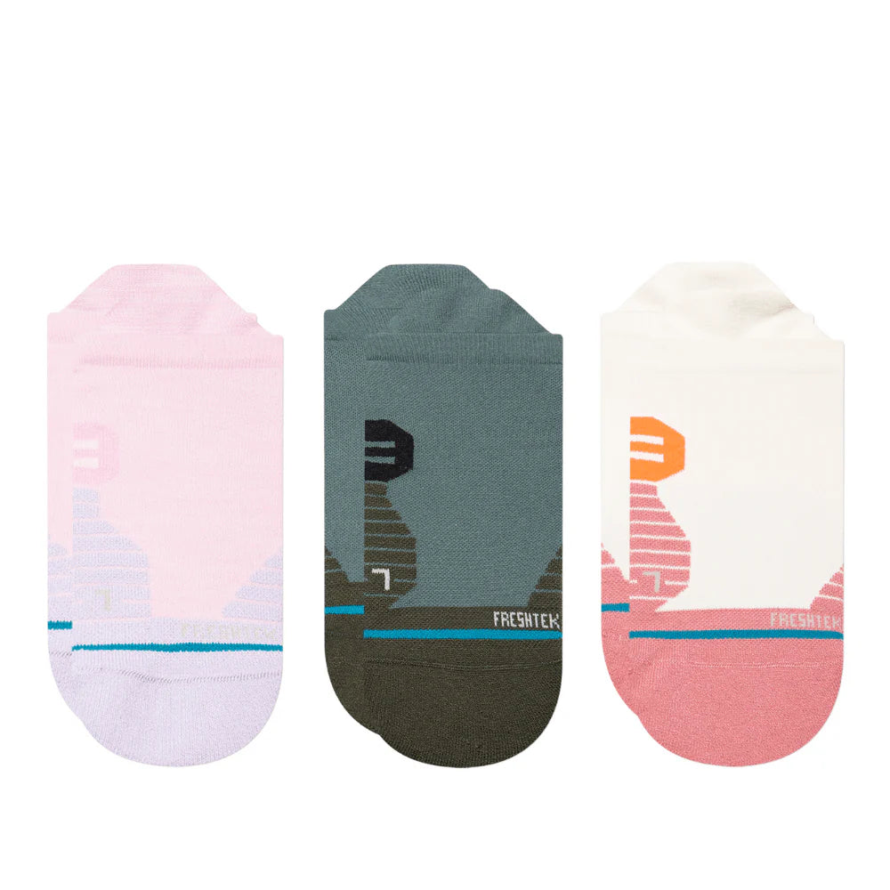 Stance Core Tab 3pk Socks Wht/Pink