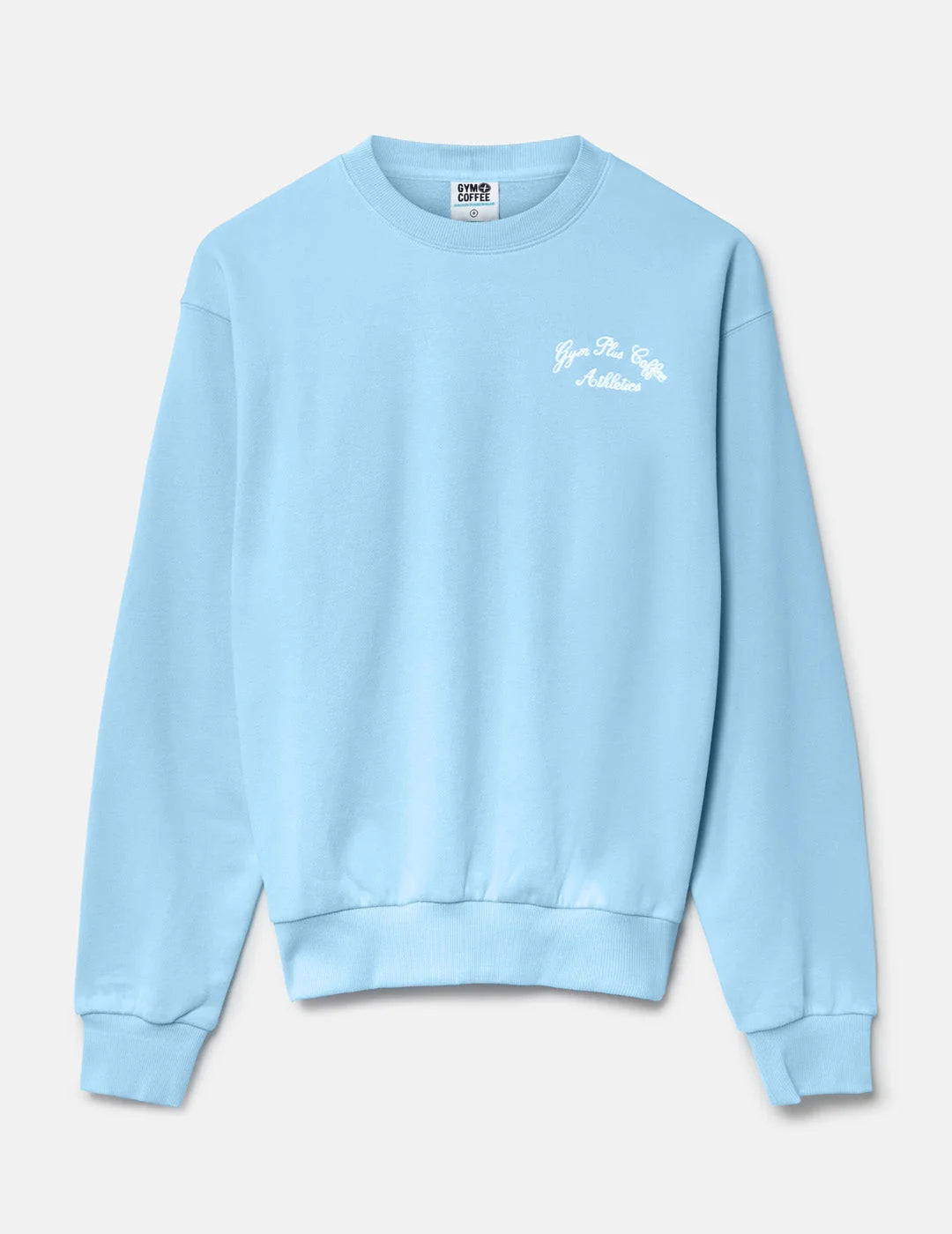 Gym+ Coffee Women's Daily Relaxed Fit Crew in Baby Blue