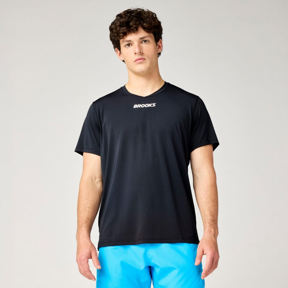 Brooks Dash Cooling Short Sleeve M Black