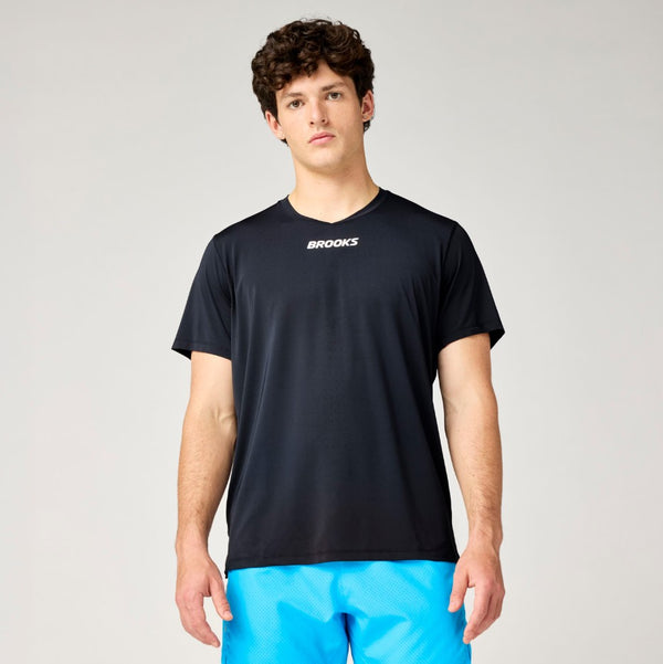 Brooks Dash Cooling Short Sleeve M Black