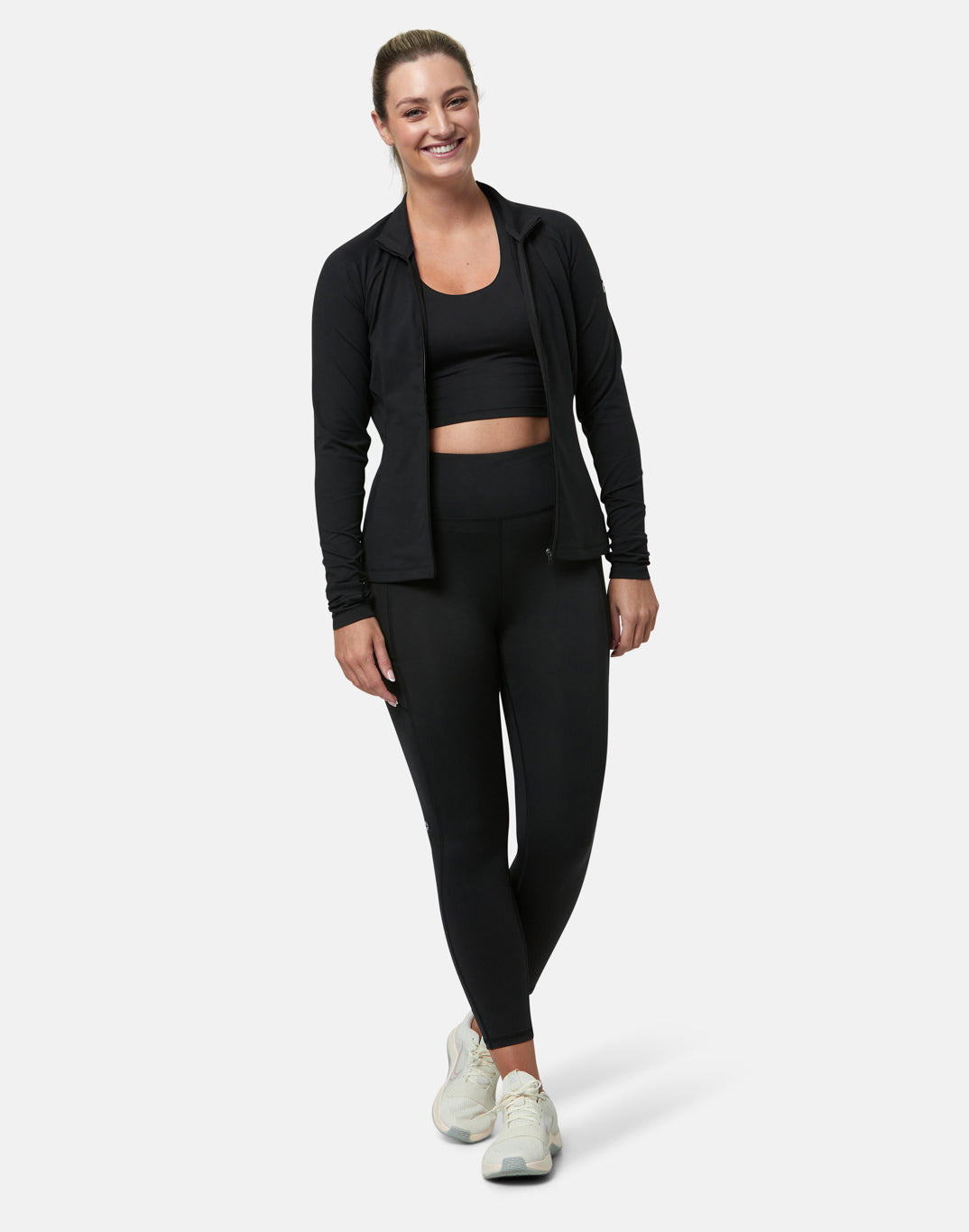 Gym + Coffee Adaptive Zip W Black