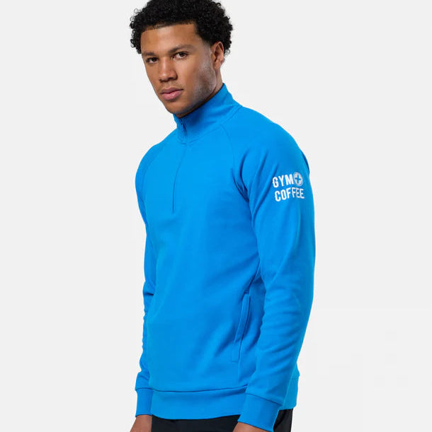 Gym + Coffee Chill Half Zip M Sky Blue