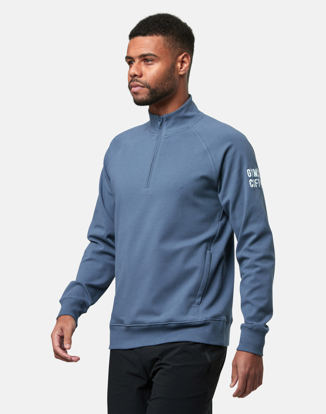 Gym + Coffee Chill Half Zip M Thunder Blue