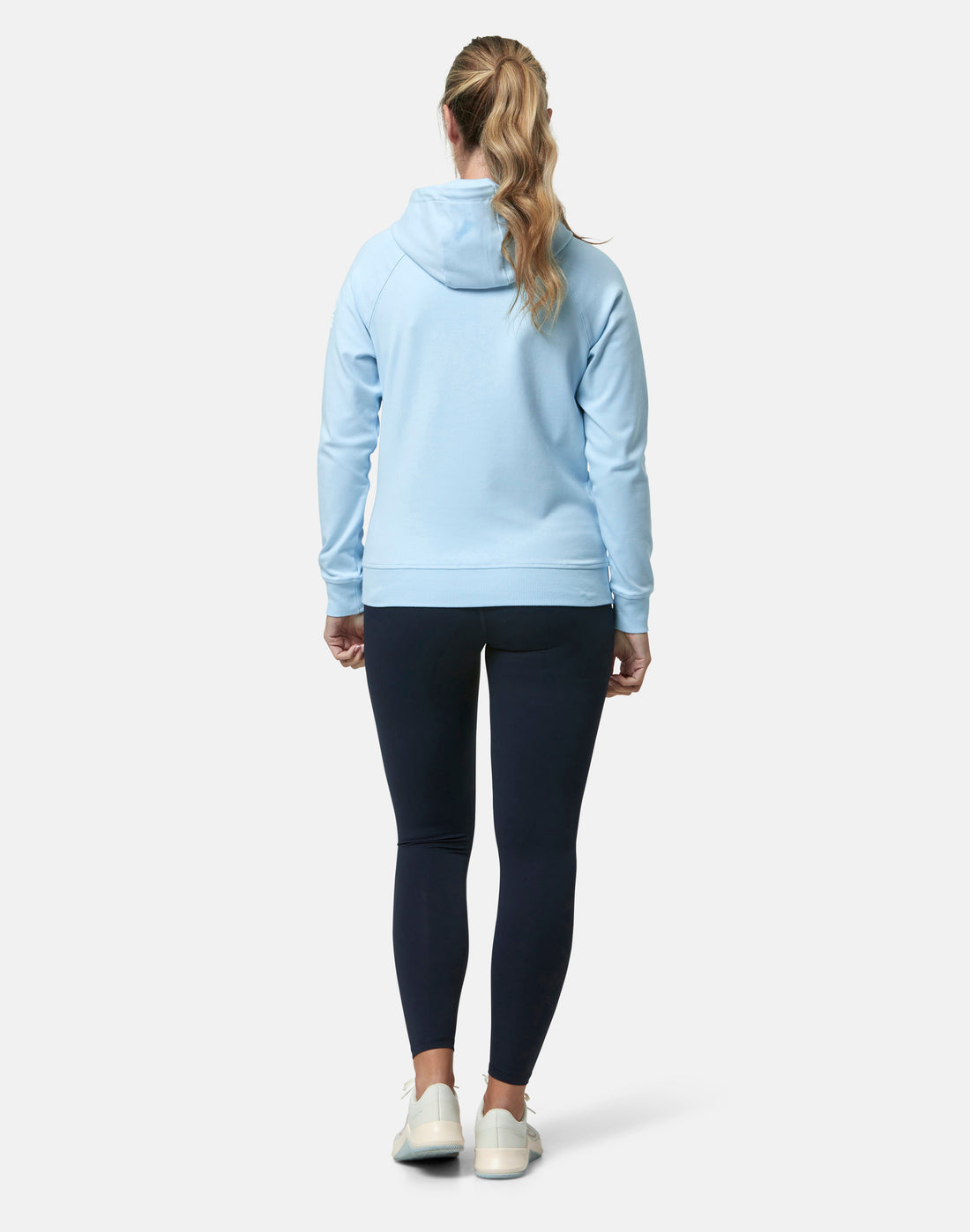 Gym + Coffee Chill Pullover Hoodie W Baby Blue