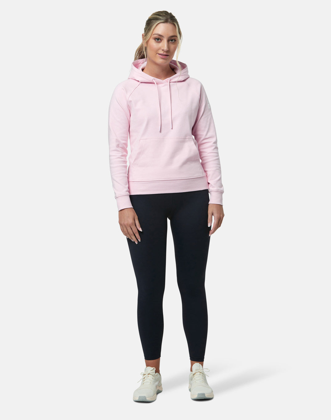 Gym + Coffee Chill Pullover Hoodie W Baby Pink