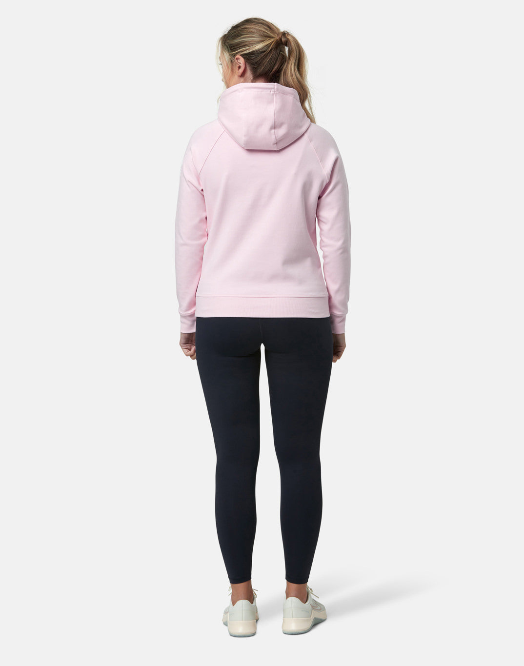 Gym + Coffee Chill Pullover Hoodie W Baby Pink