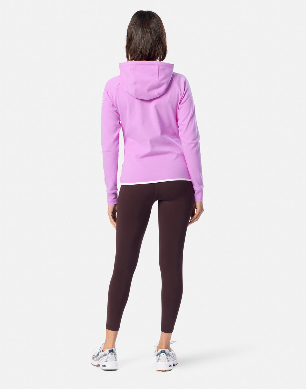 Gym + Coffee Chill Full Zip W Neon Pink