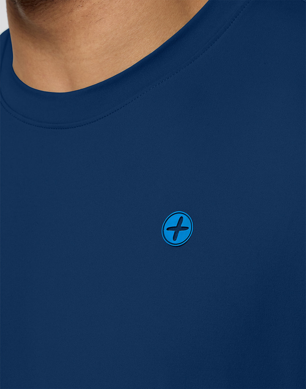 Gym + Coffee Tee M Petrol Blue