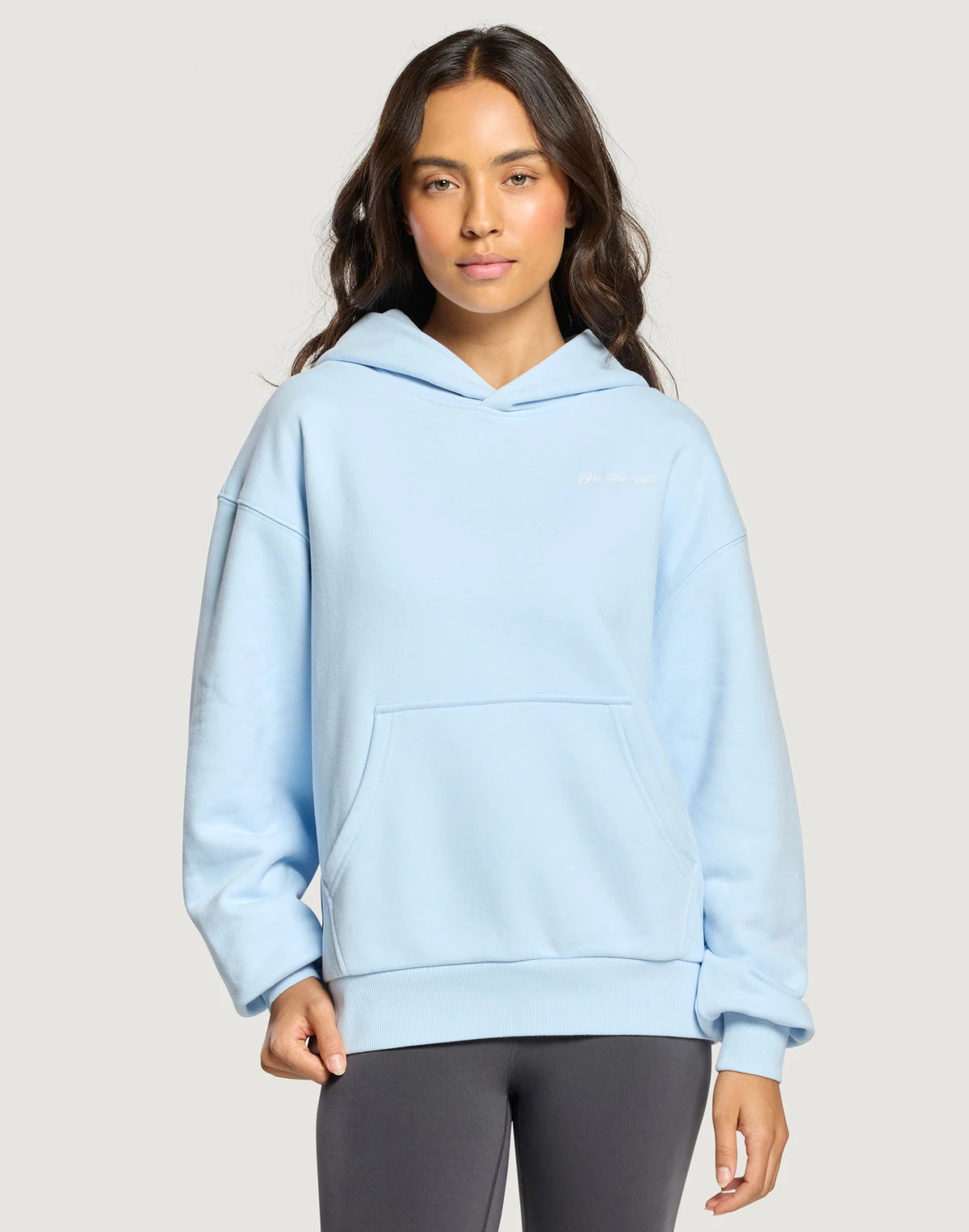 Gym+Coffee Daily Relaxed Fit Hoodie in Glacial Blue
