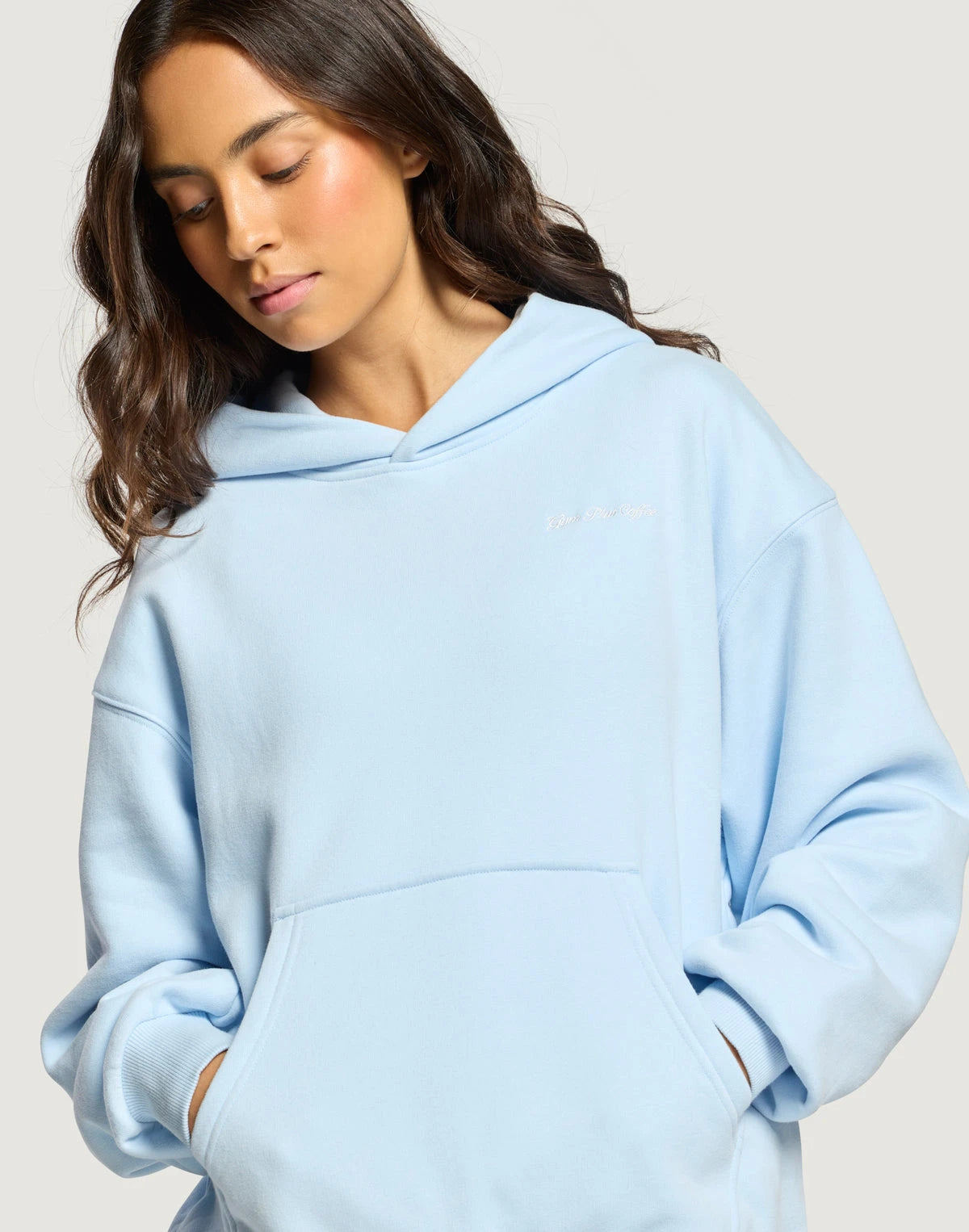 Gym+Coffee Daily Relaxed Fit Hoodie in Glacial Blue