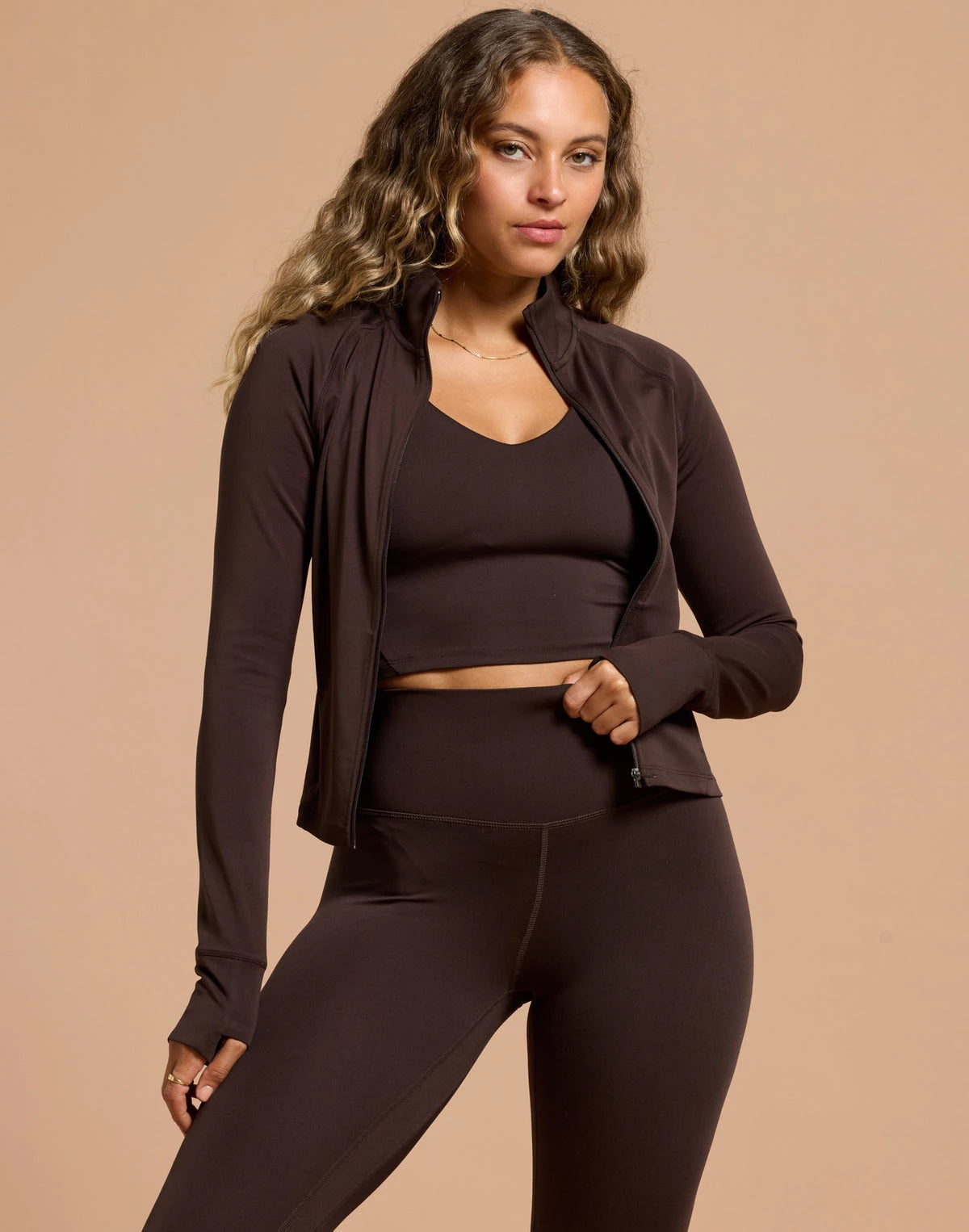 Gym+Coffee Day Kind Midlayer Women's Mocha Bean