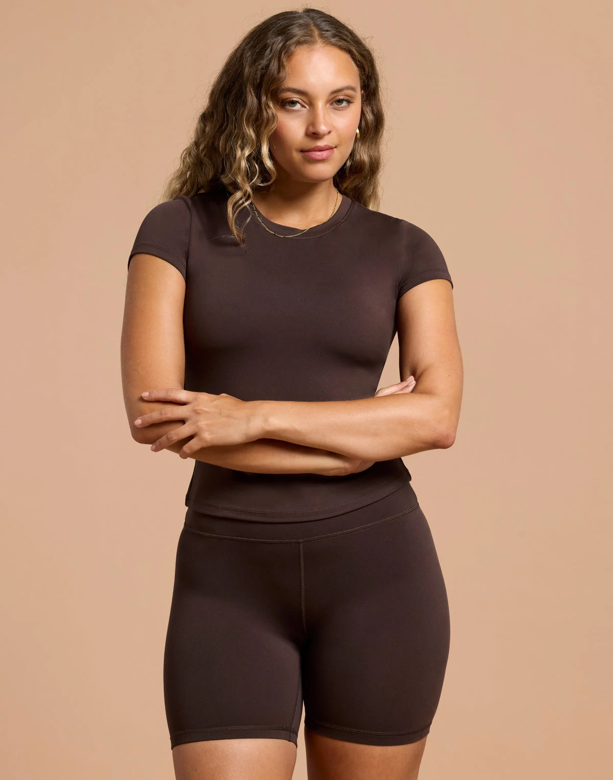 Gym + Coffee Day Kind Tee in Mocha Bean