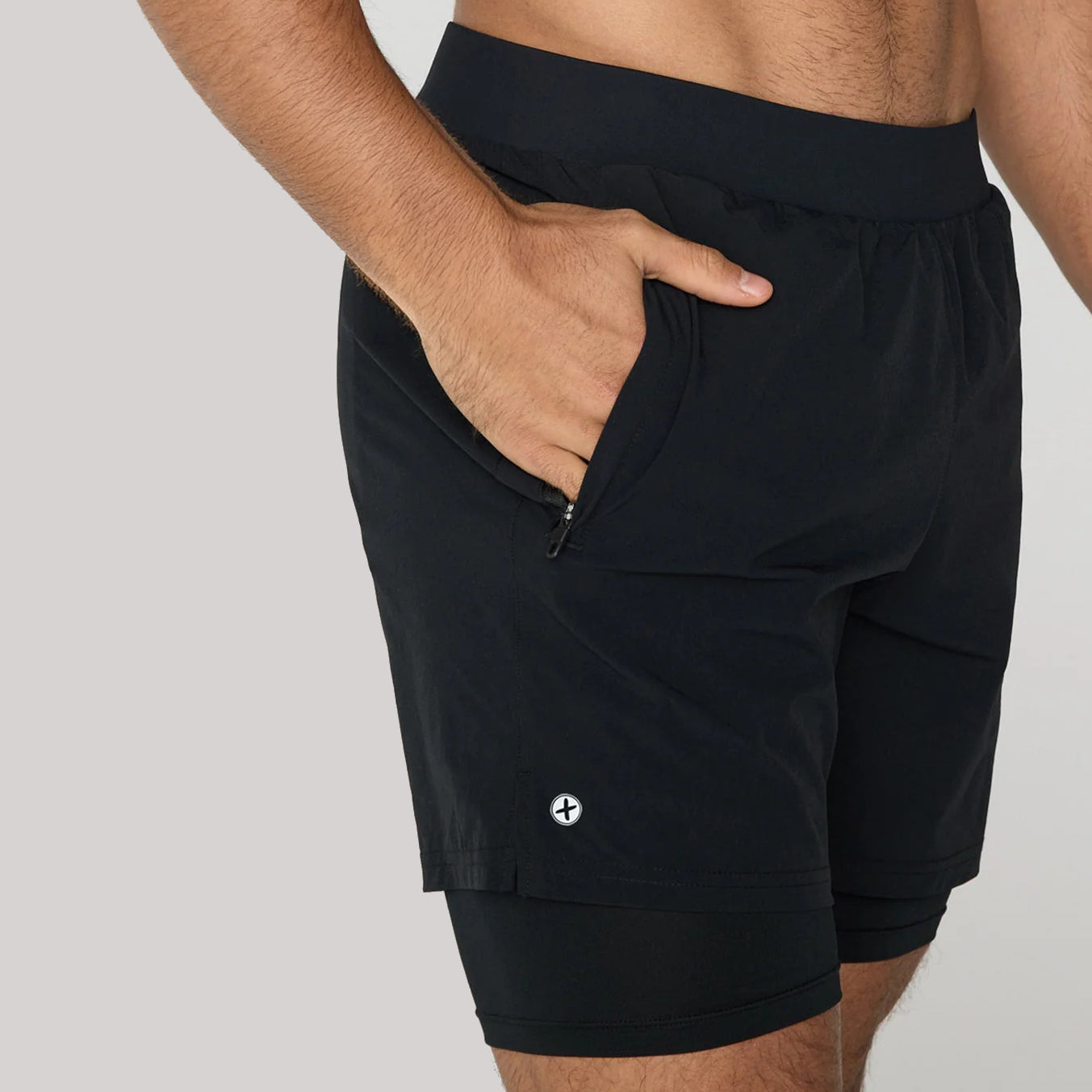 Gym + Coffee Essential 2in1 6" Shorts M Black