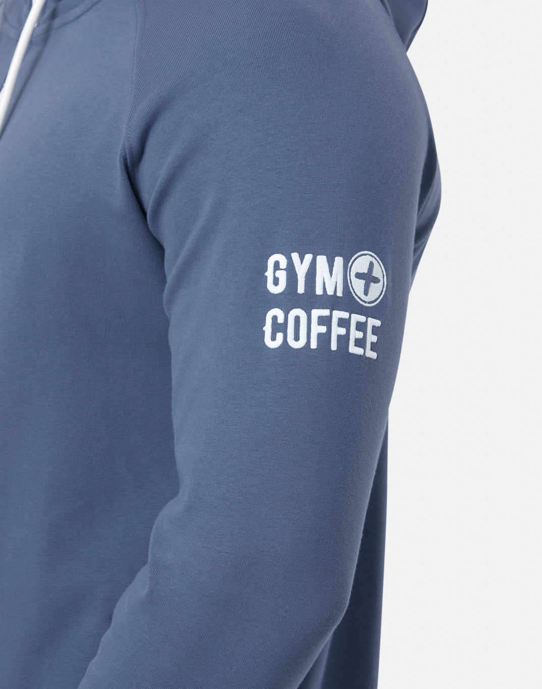 Gym + Coffee Chill Zip Hoodie M Thunder Blue