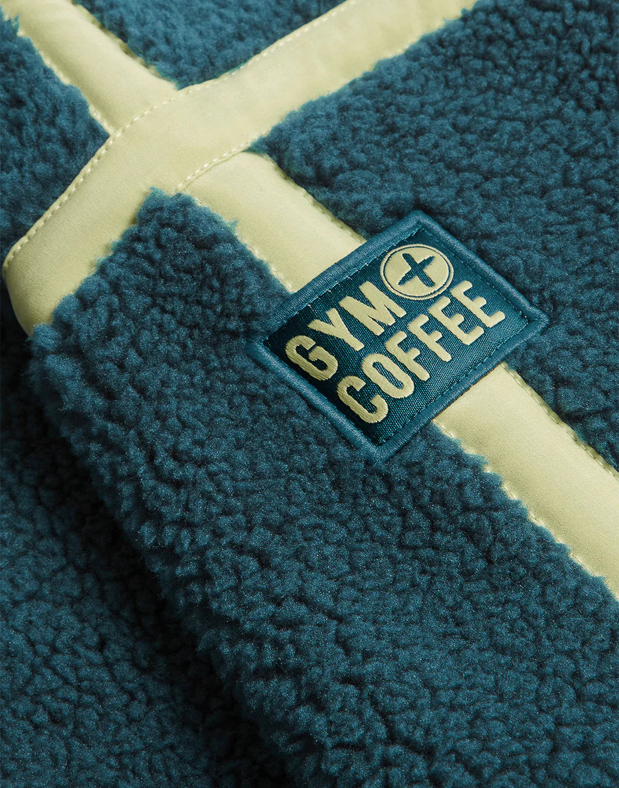 Gym + Coffee Industry Half Zip W Deep Teal