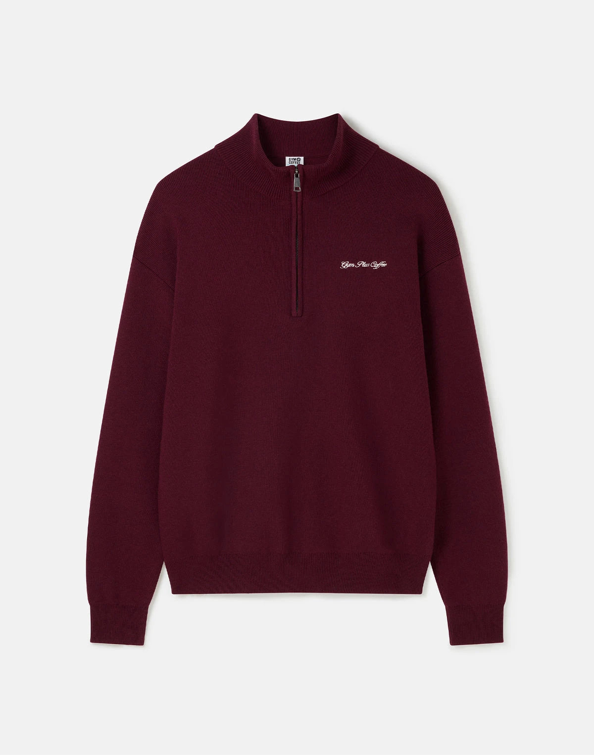 Gym + Coffee Knit Half Zip in Fig