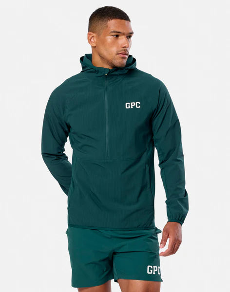 Gym + Coffee Game Changer Hooded Midlayer M Amazon Green