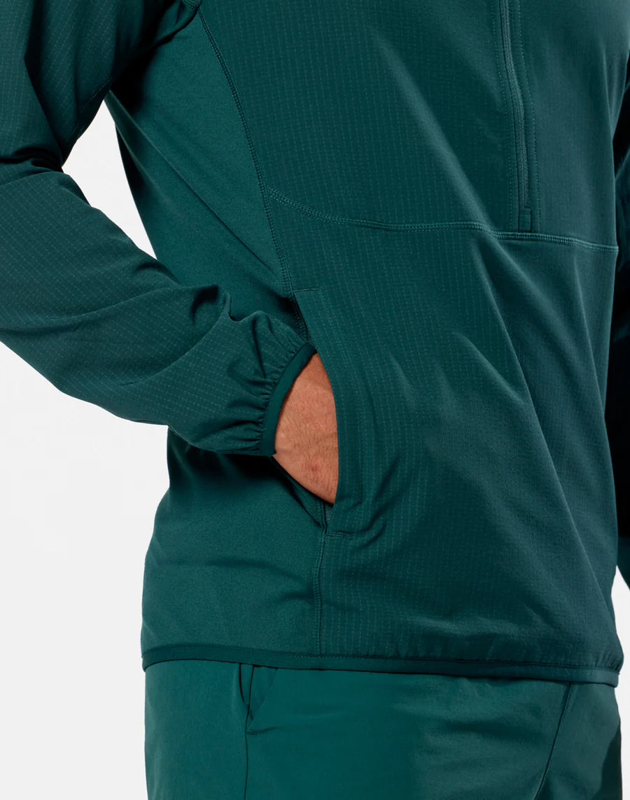 Gym + Coffee Game Changer Hooded Midlayer M Amazon Green