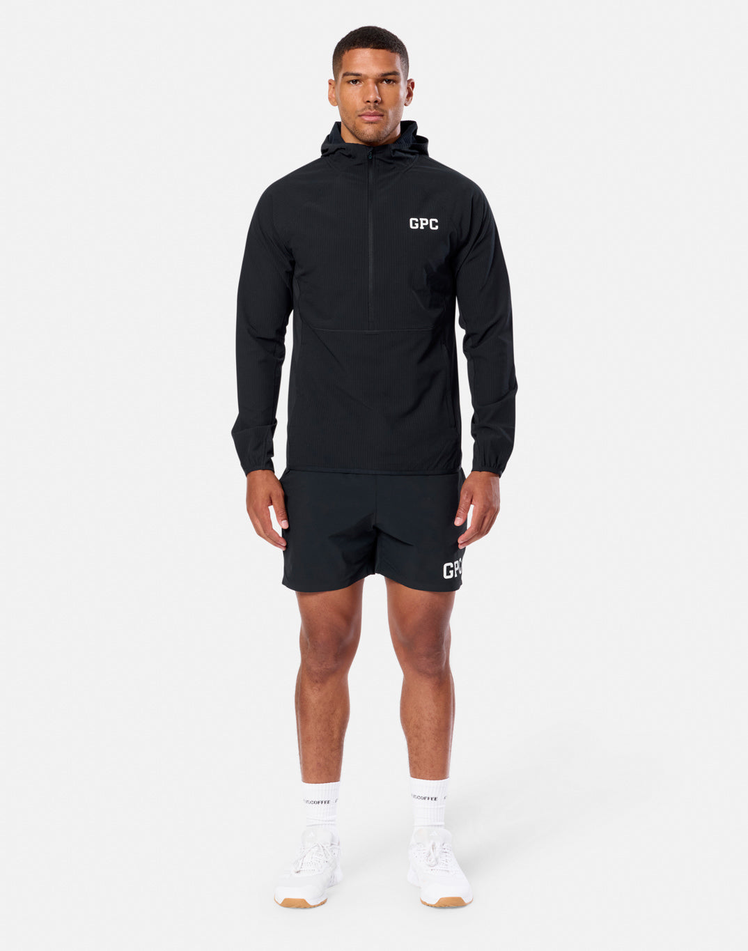 Gym + Coffee Game Changer Hooded Midlayer M Black