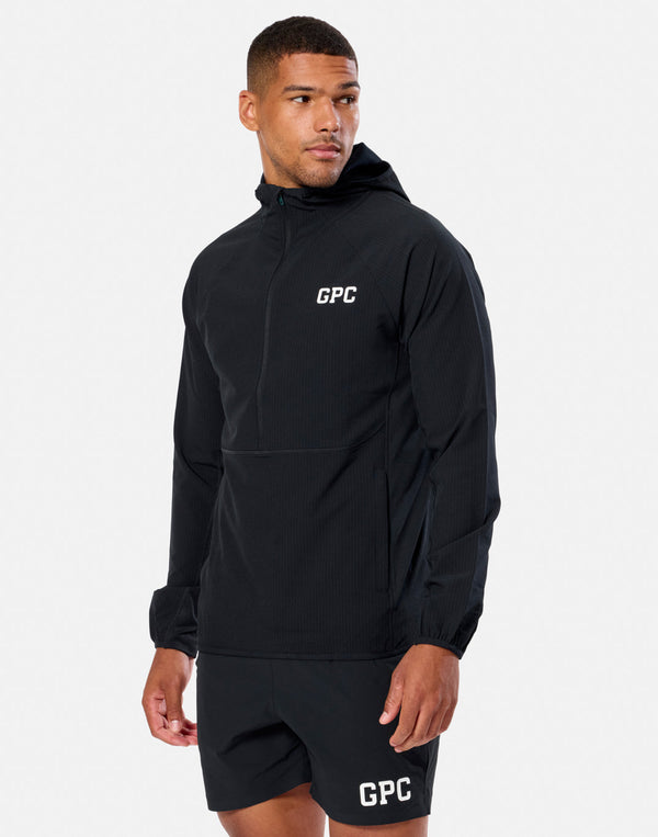 Gym + Coffee Game Changer Hooded Midlayer M Black