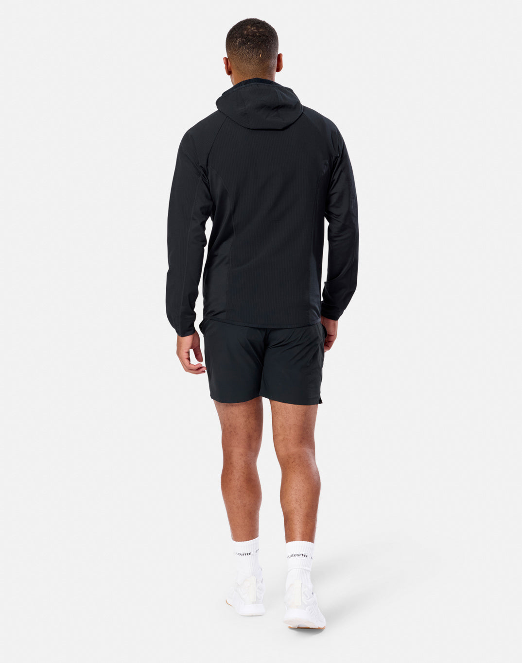 Gym + Coffee Game Changer Hooded Midlayer M Black