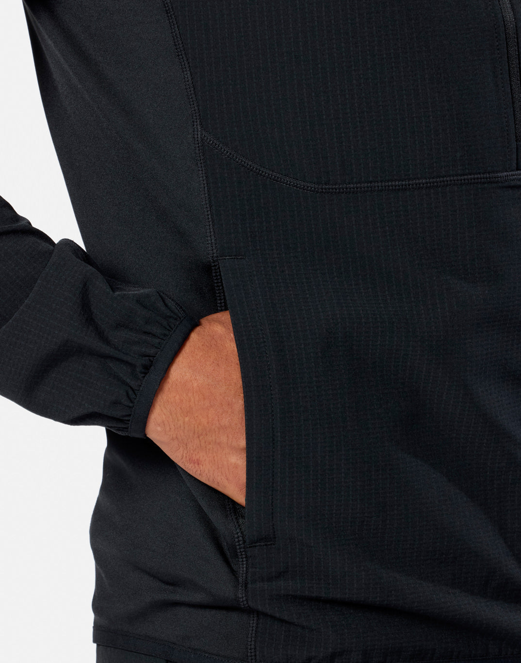 Gym + Coffee Game Changer Hooded Midlayer M Black