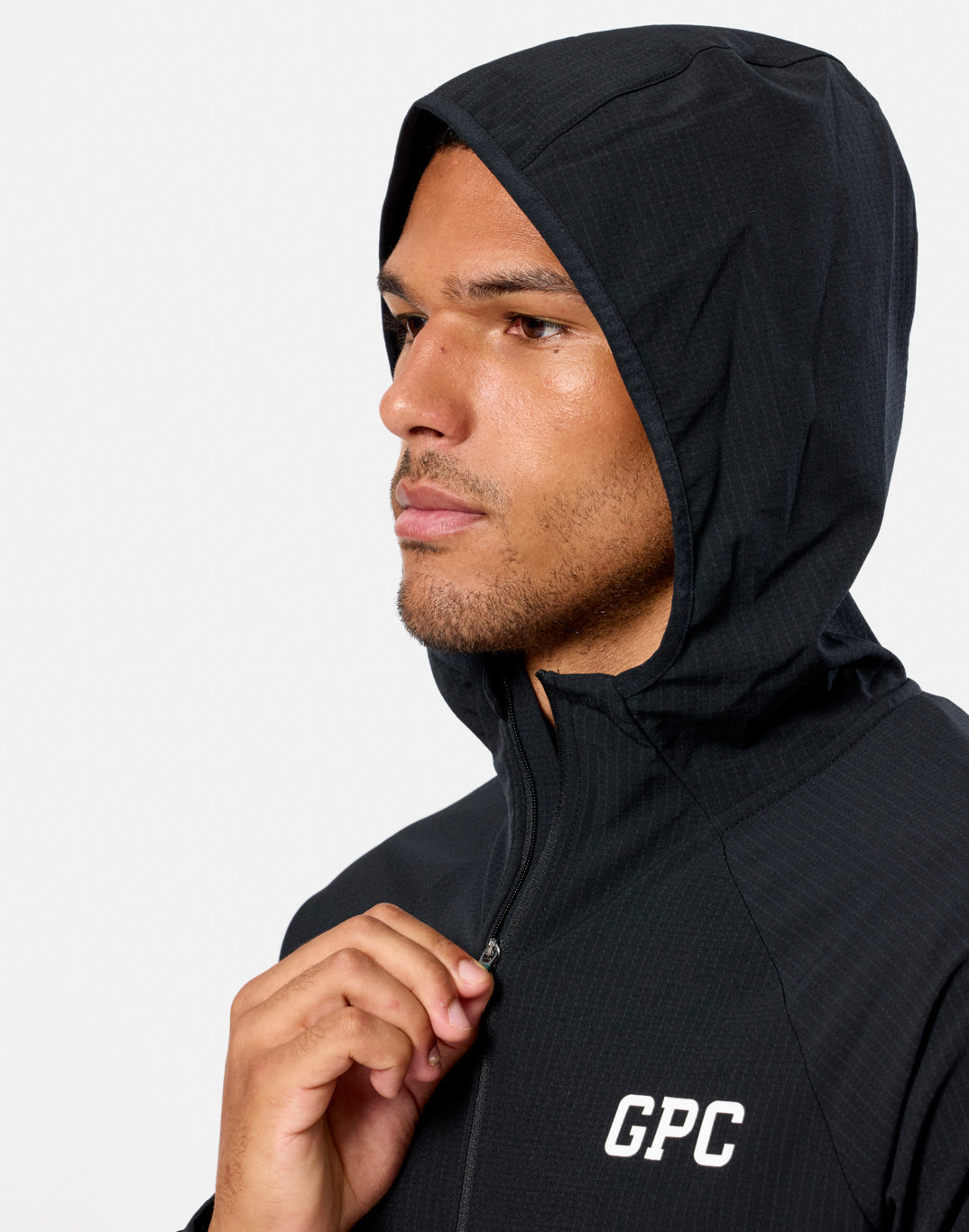 Gym + Coffee Game Changer Hooded Midlayer M Black