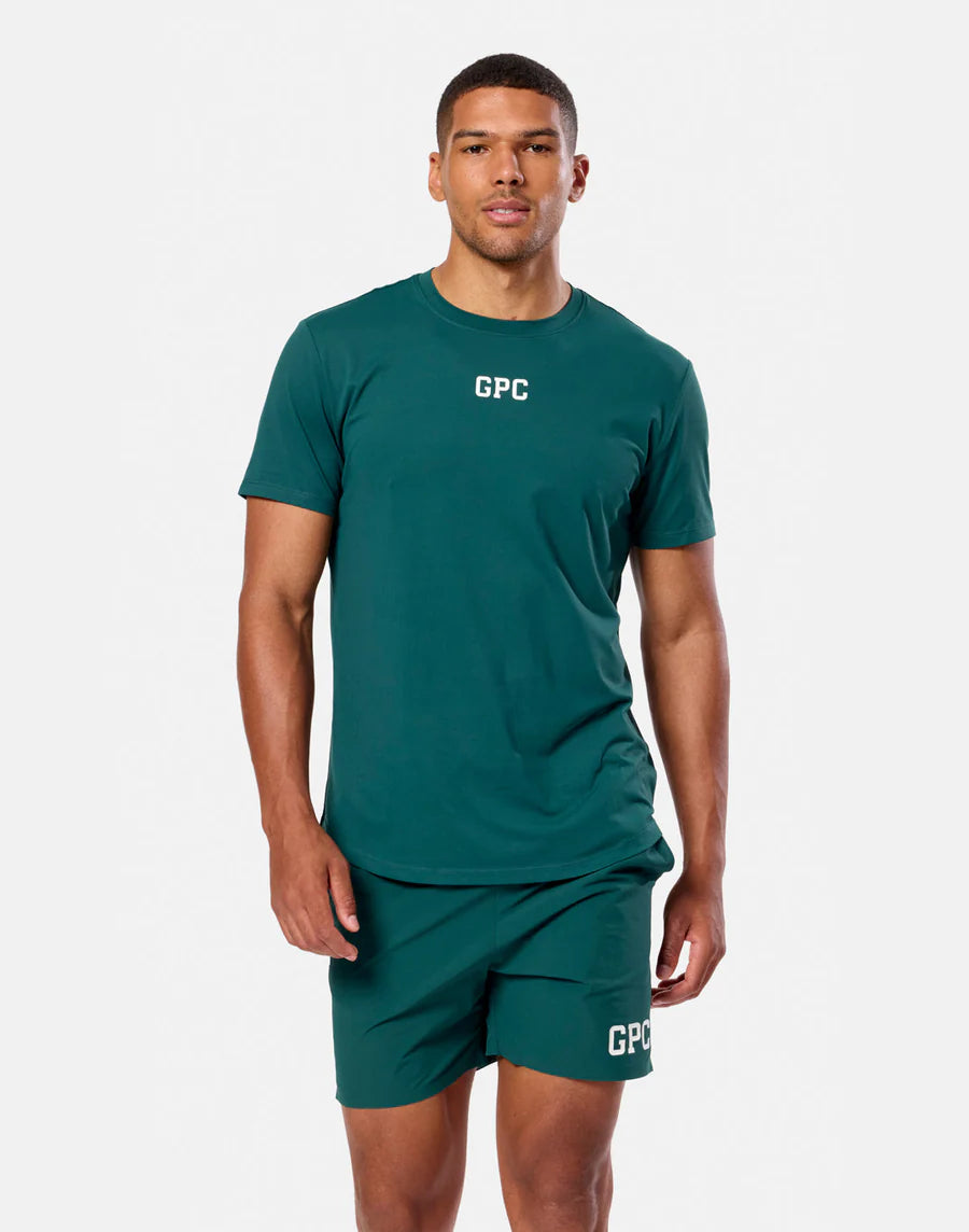Gym + Coffee Game Changer Train Tee M Amazon Green