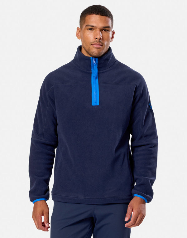 Gym + Coffee Half Zip Polar Fleece U Twilight Navy
