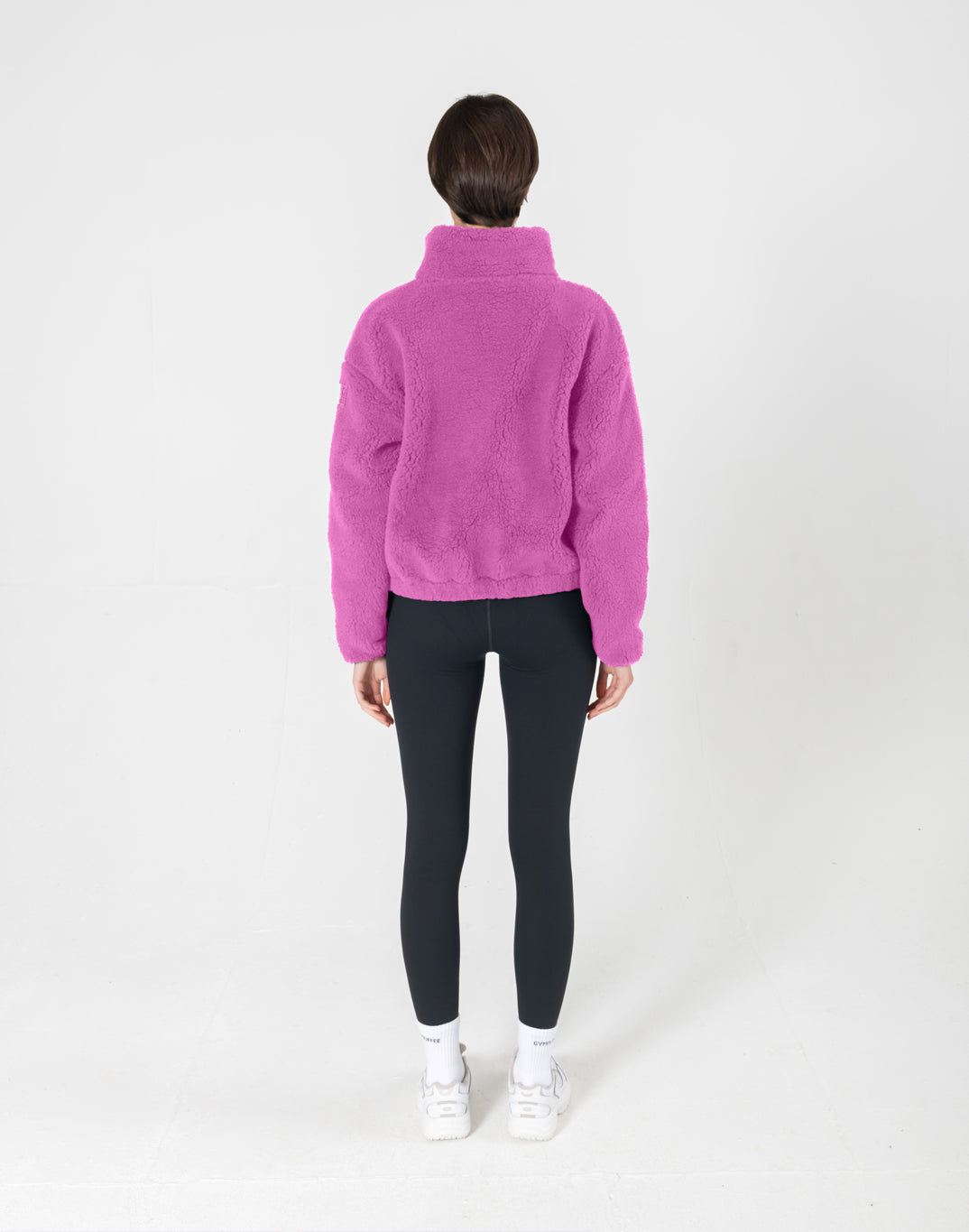 Gym + Coffee Industry Fleece High Collar Jacket W Pink