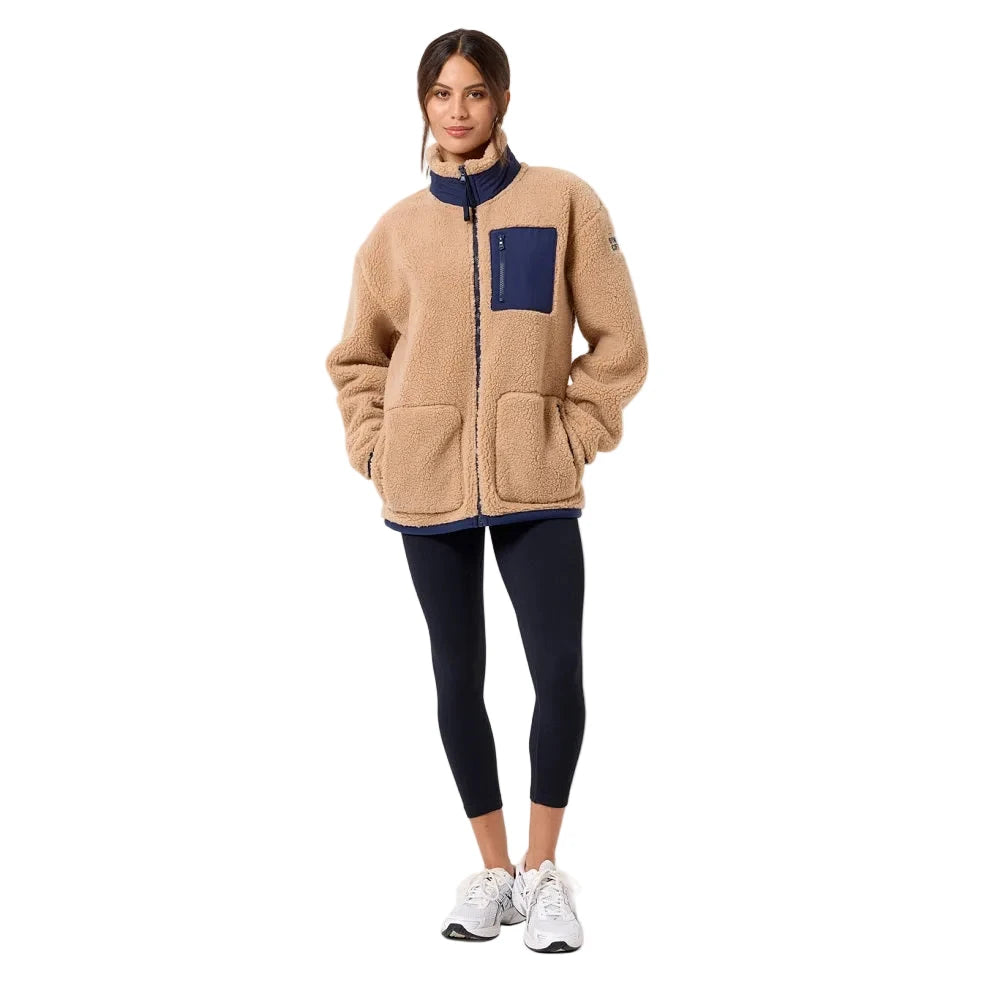 Gym + Coffee Industry Fleece Jacket U Sandstone
