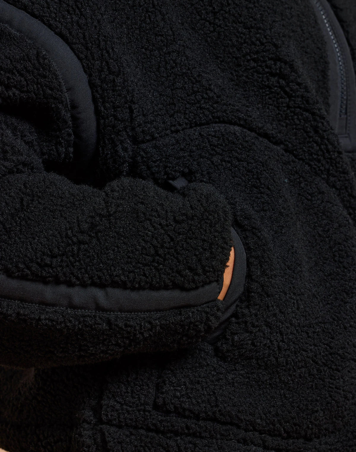 Gym + Coffee Women's Industry Fleece Half Zip in Deep Black