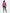 Gym + Coffee Industry Fleece High Collar Jacket W Crisp Pink